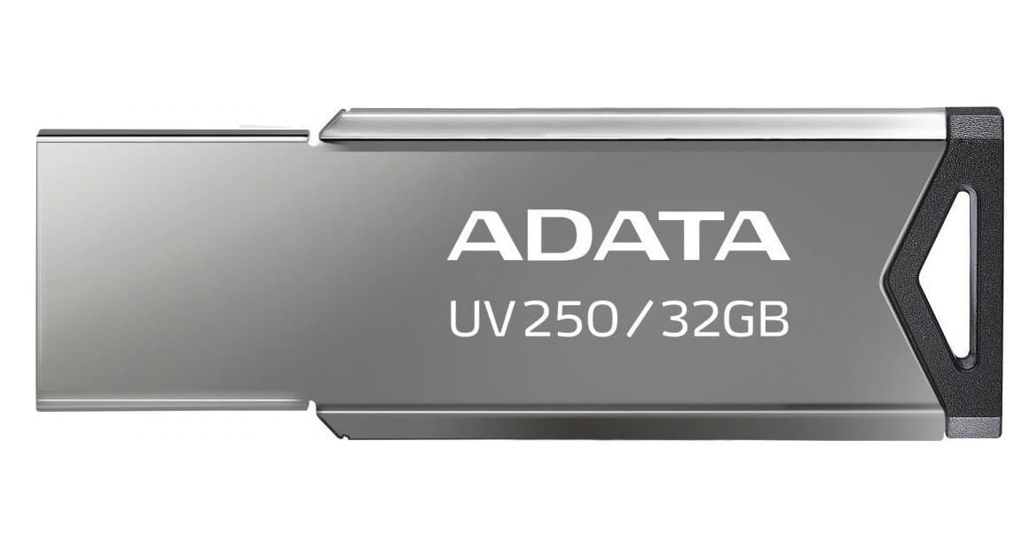 ADATA Memoria USB 2.0 ADATA UV250, Plata, 32 GB, USB tipo A