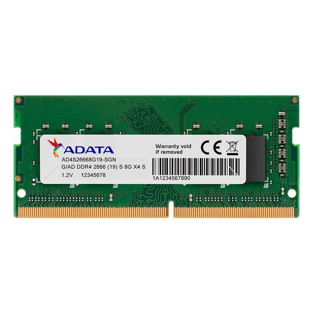 ADATA Memoria ADATA AD4S26668G19-SGN, 8 GB, DDR4, 2666 MHz, SO-DIMM