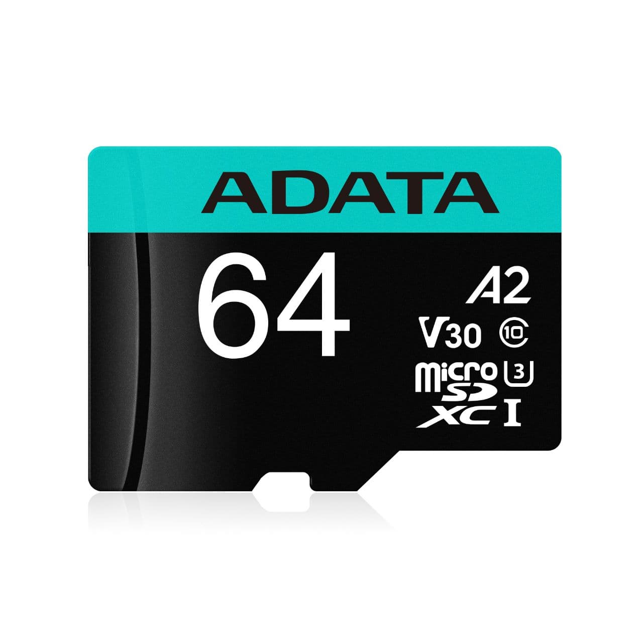 ADATA Micro Secure Digital Premier A2 ADATA UHS-I 64GB, 64 GB, Negro, UHS-I Class 10