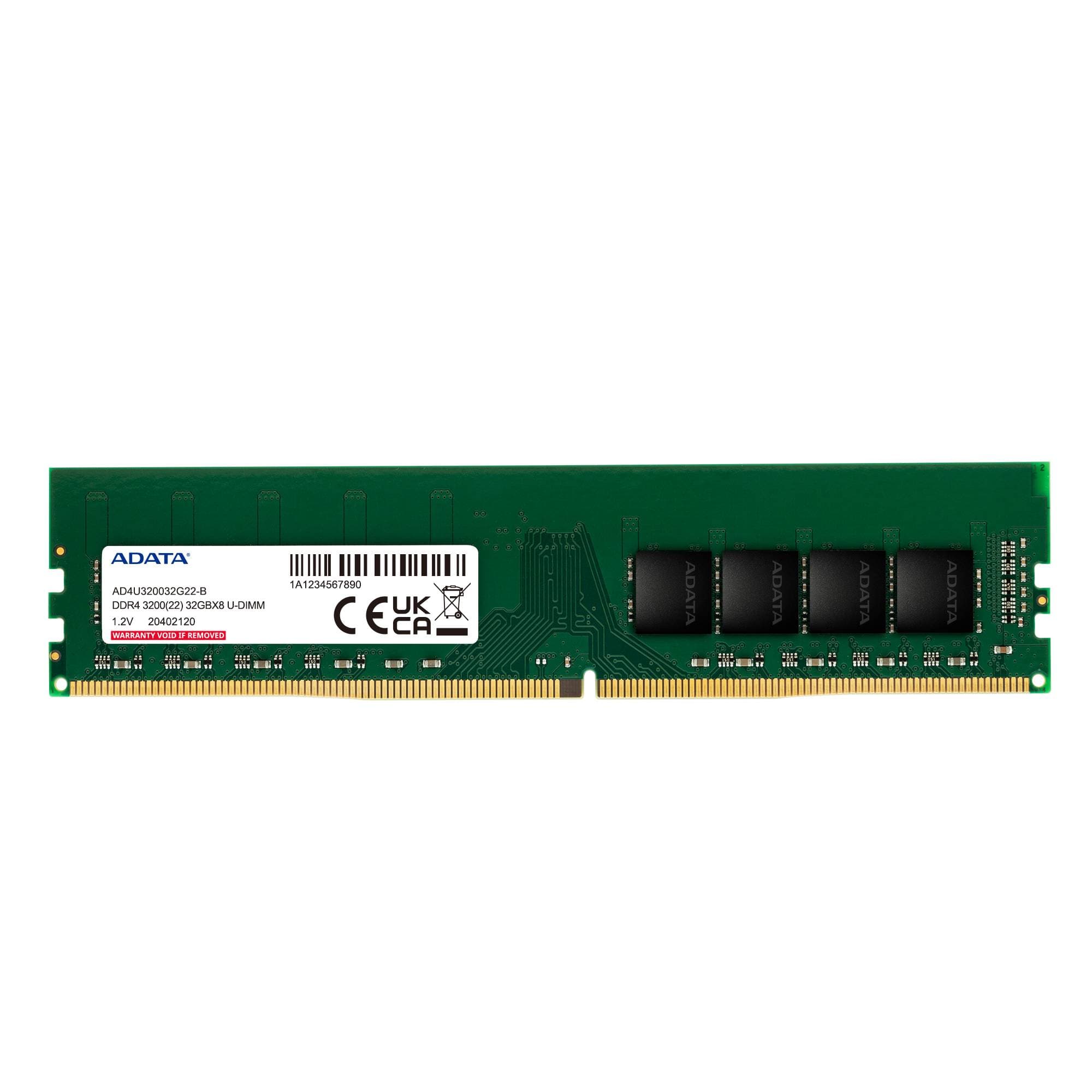 ADATA Memoria ADATA AD4U320032G22-SGN, 32 GB, DDR4, 3200 MHz, UDIMM