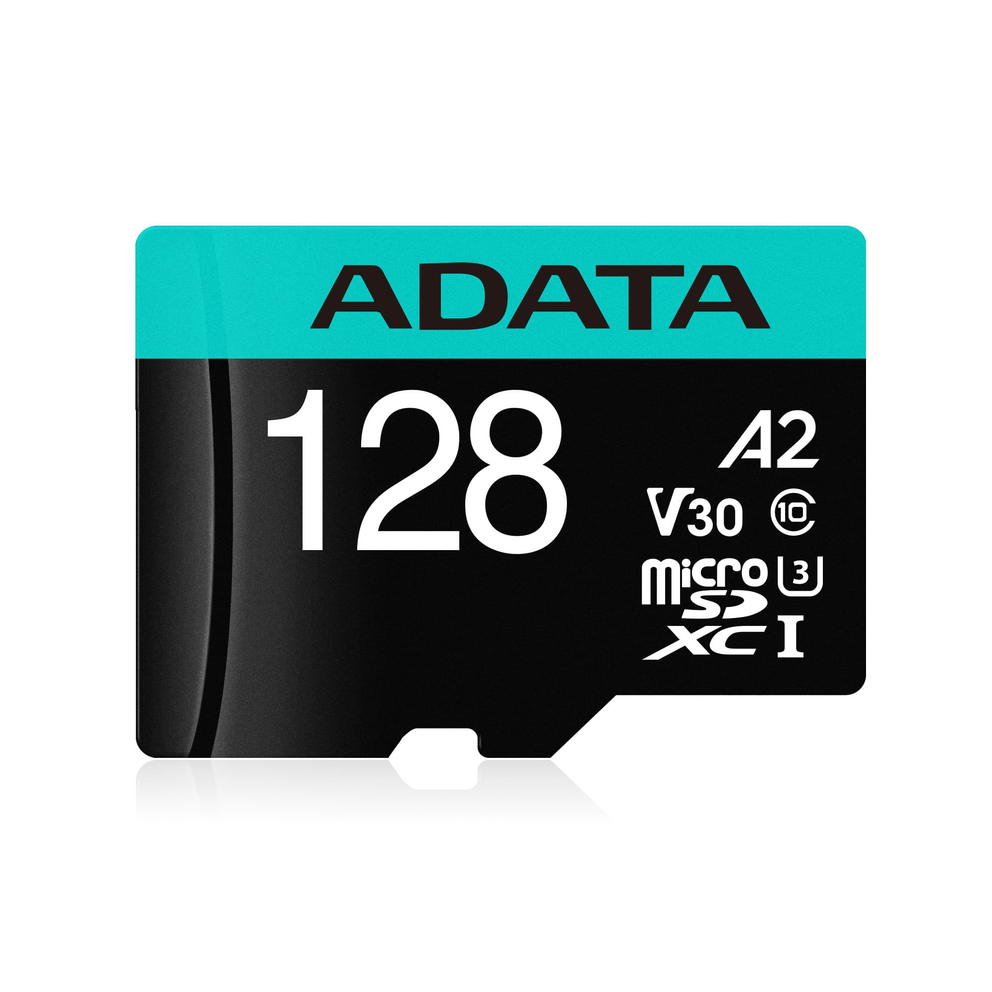 ADATA Micro Secure Digital ADATA microSDXC/SDHC UHS-I U3 V30 128GB Clase 10 (A2), Velocidad de lectura / escritura 100/85 (MB/s)