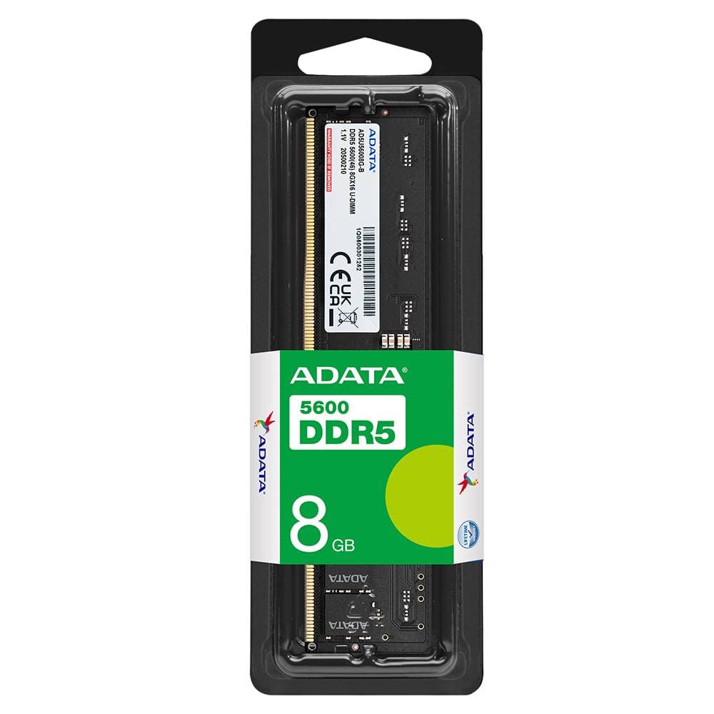 ADATA Memoria RAM ADATA, DDR5 8GB UDIMM 5600MHz. NP. AD5U56008G-S