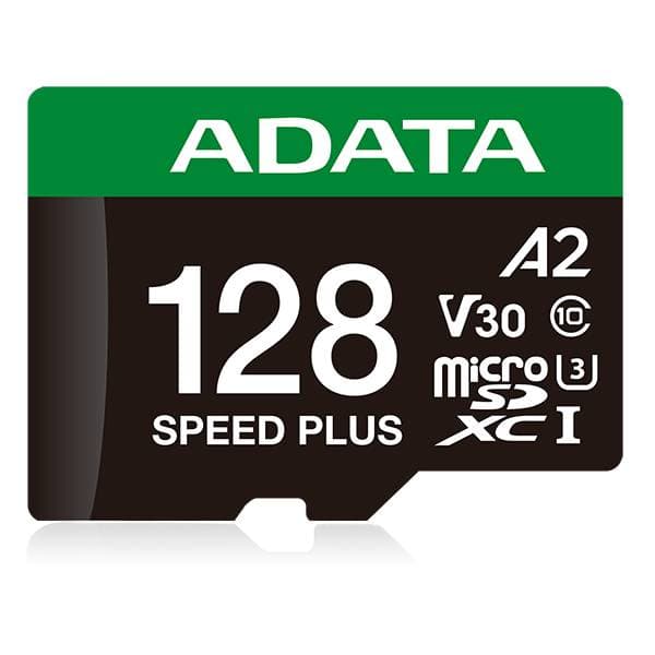 ADATA Micro Secure Digital ADATA SPEED PLUS microSDXC UHS-I U3 Clase 10, SD 6.0, V30 128GB Clase 10 (A2), Velocidad de lectura / escritura 180/160 MB/s UD128GUI3