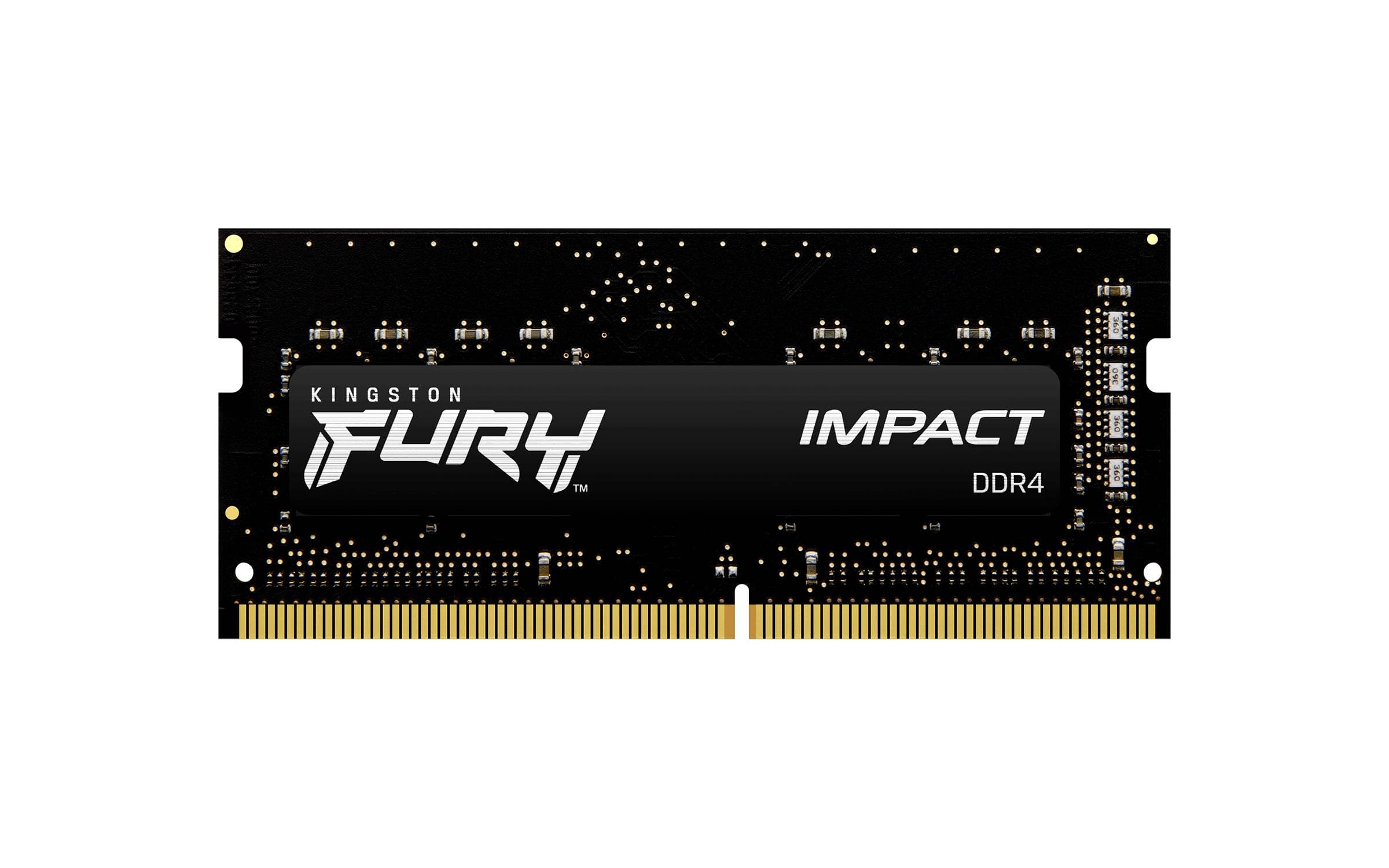 Kingston Technology MEMORIA RAM KINGSTON FURY IMPACT SODIMM DDR4 16GB 3200MT/S CL20 1RX8 1.2V