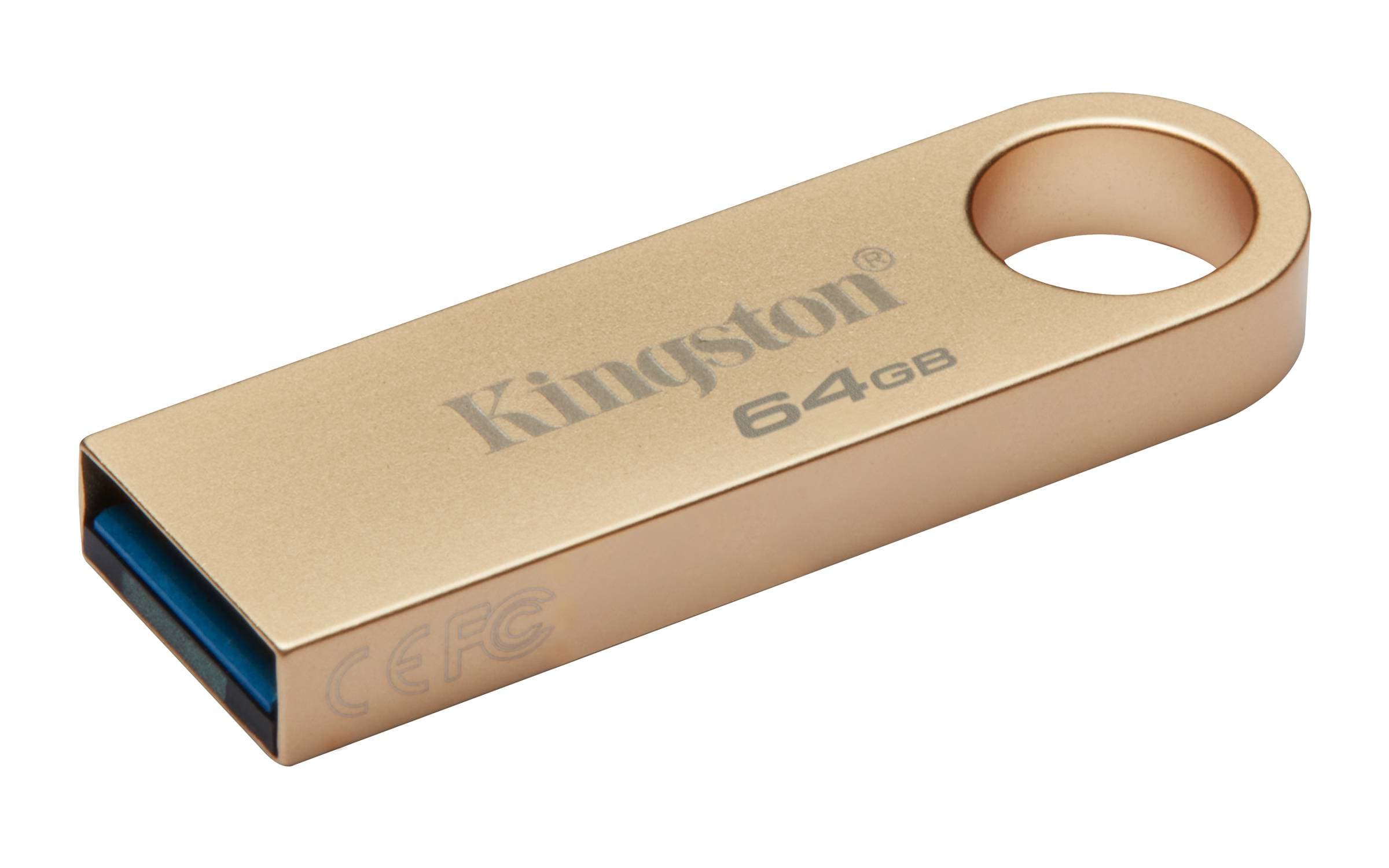 Kingston Technology MEMORIA USB KINGSTON DATATRAVELER SE9 G3 64GB 3.2 GEN 1 METÁLICA ORO