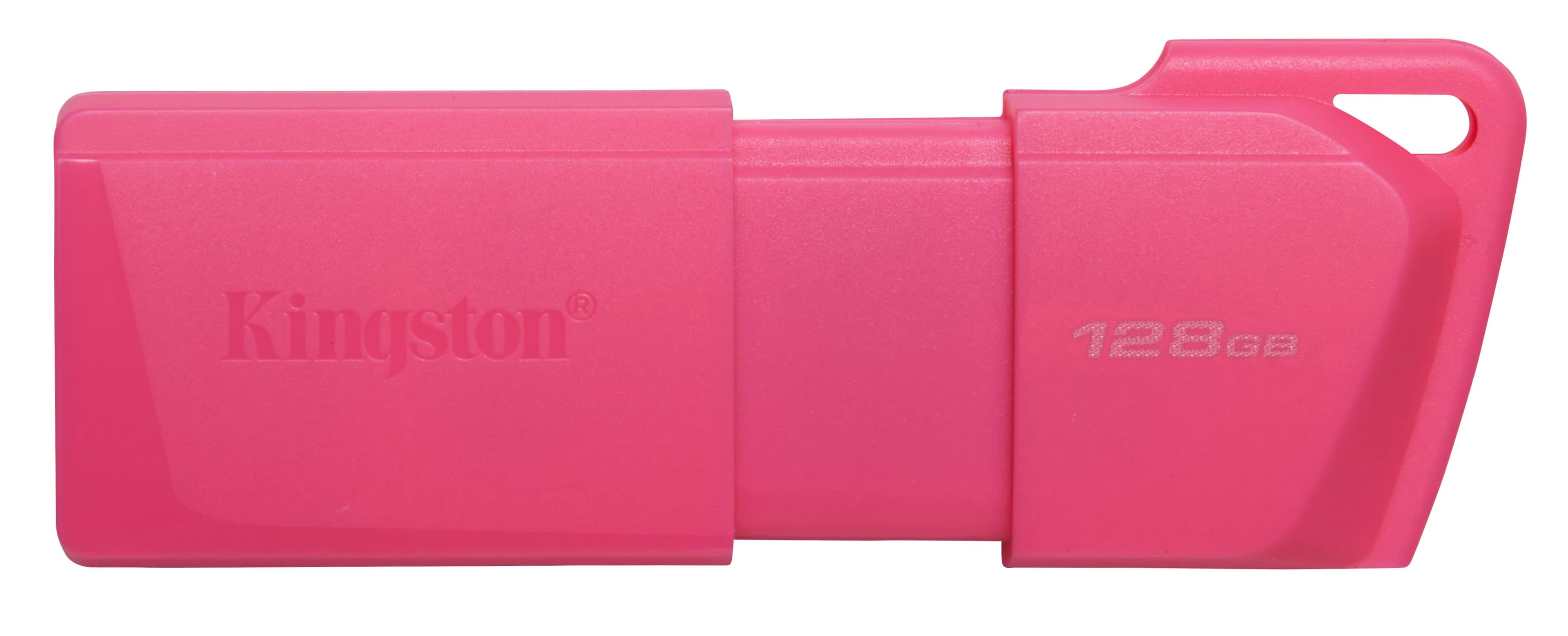 Kingston Technology MEMORIA USB KINGSTON DATATRAVELER EXODIA M 128GB 3.2 GEN 1 RETRÁCTIL ROSA NEON