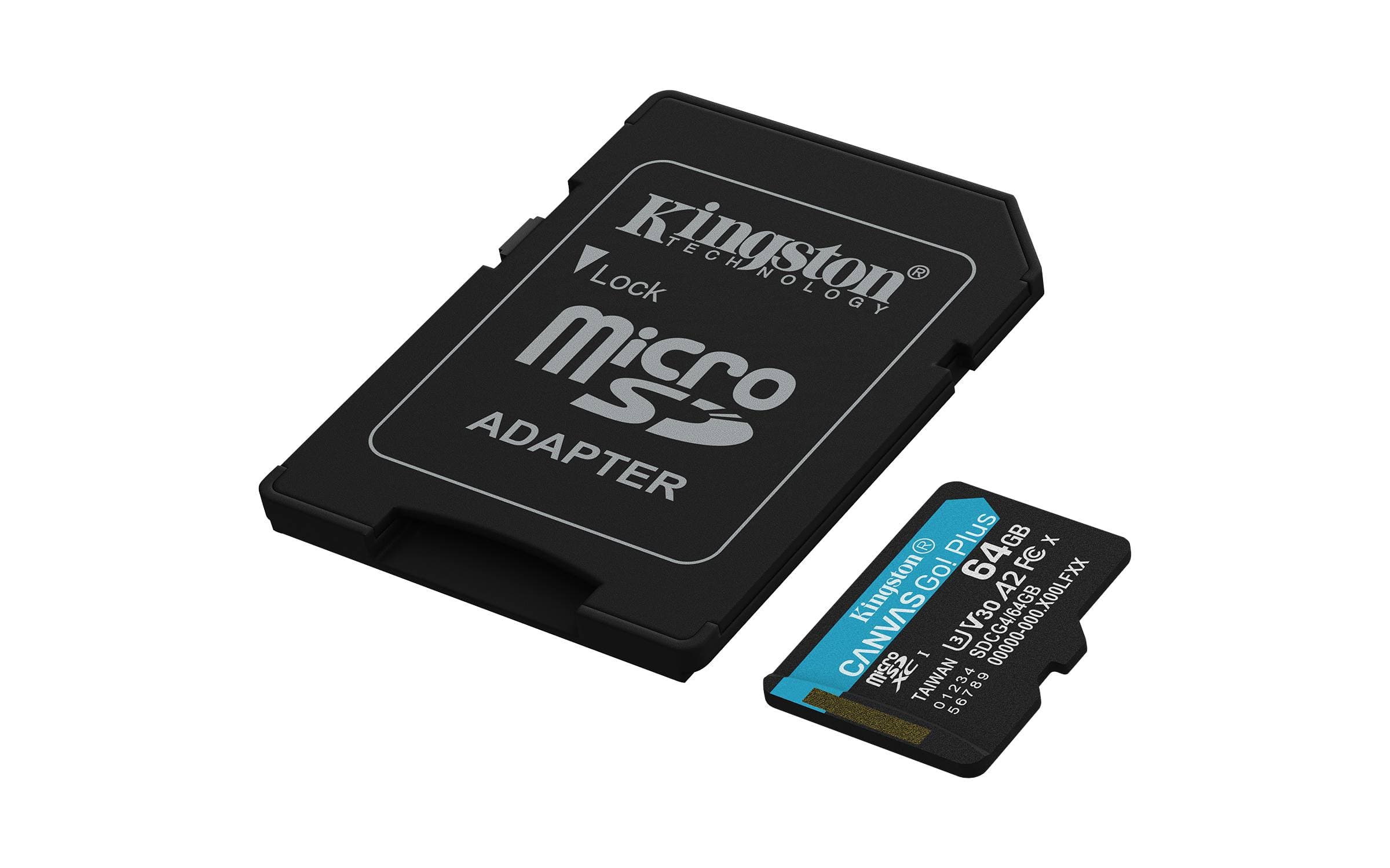 Kingston Technology MEMORIA MICROSD KINGSTON CANVAS GO! PLUS GEN4 64GB R.200MB/S CL10 UHS-I U3 V30 A2