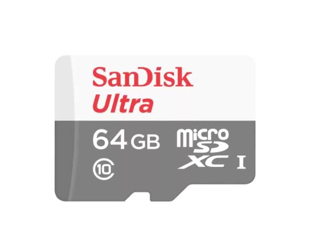 SANDISK Memoria Flash SanDisk Ultra, 64GB MicroSDXC UHS-I Clase 10, con Adaptador