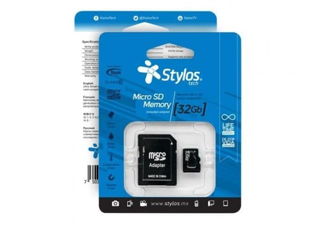 Stylos Memoria Micro SD 32GB C/A Stylos. STMS321B