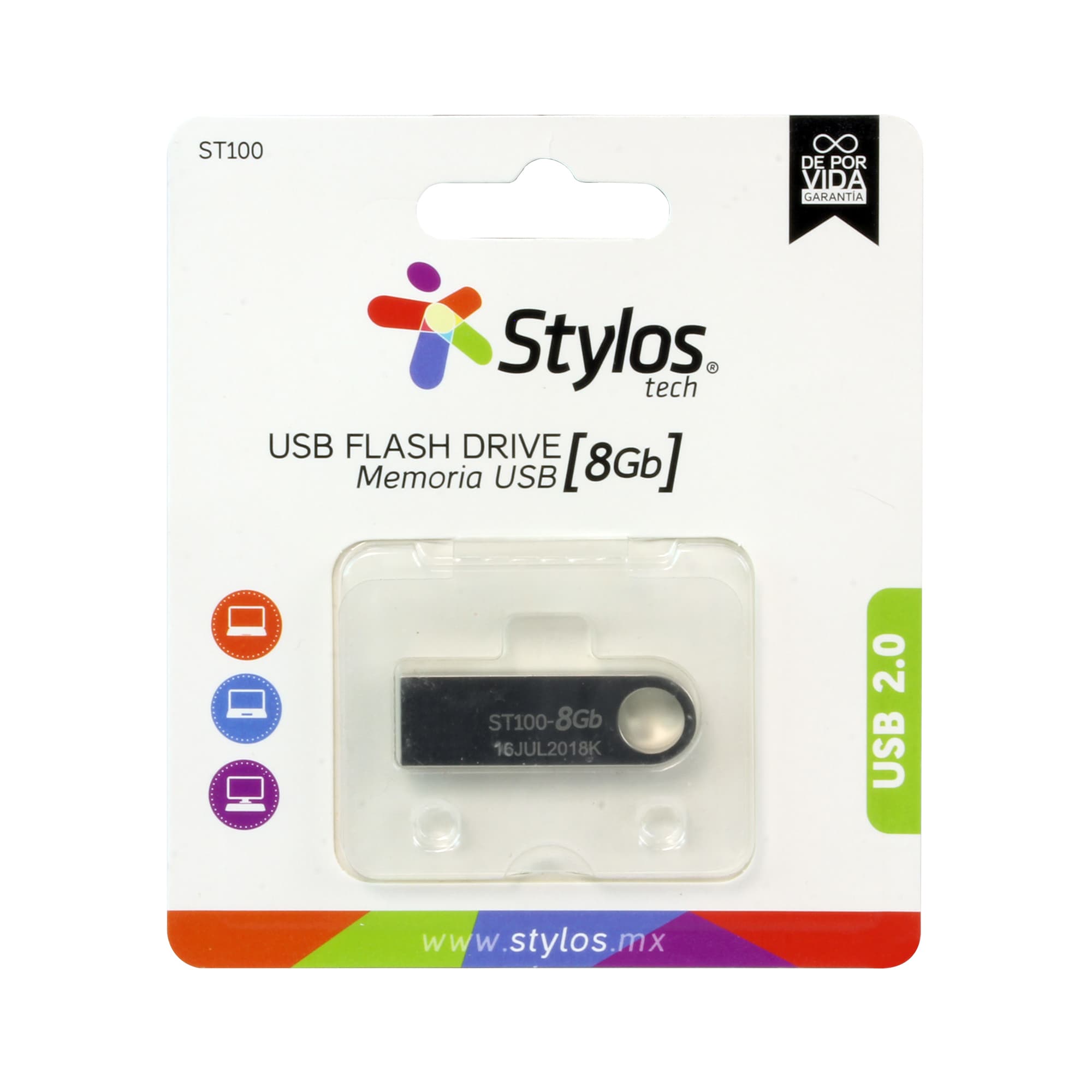 Stylos Memoria USB 8GB Stylos. STMUSB1B