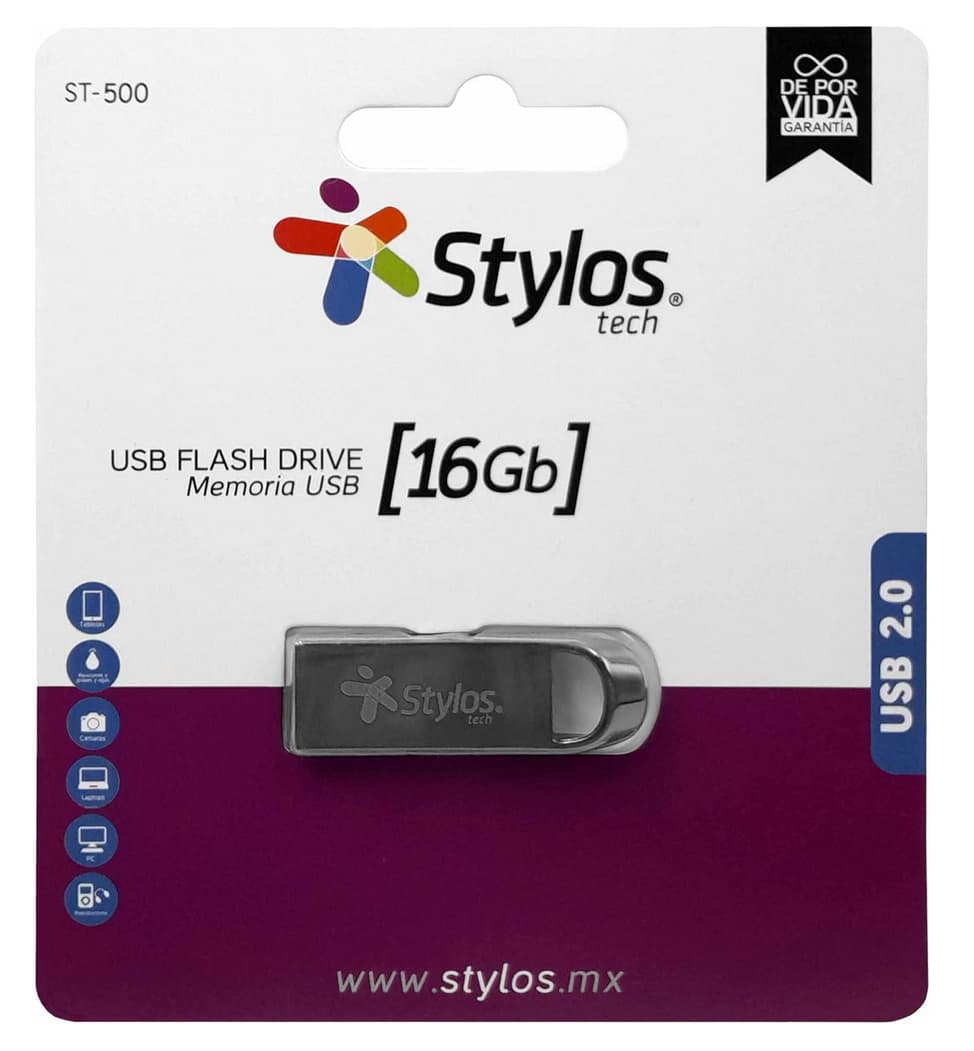 Stylos Memoria USB 2.0 16GB Stylos. STMUS516B