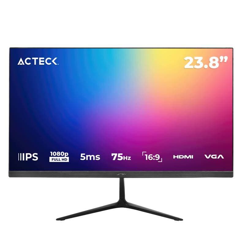 ACTECK Monitor ACTECK Captive Vivid SP240, 23.8 pulgadas, 250 cd / m², 1920 x 1080 Pixeles, 5-8 ms, Negro