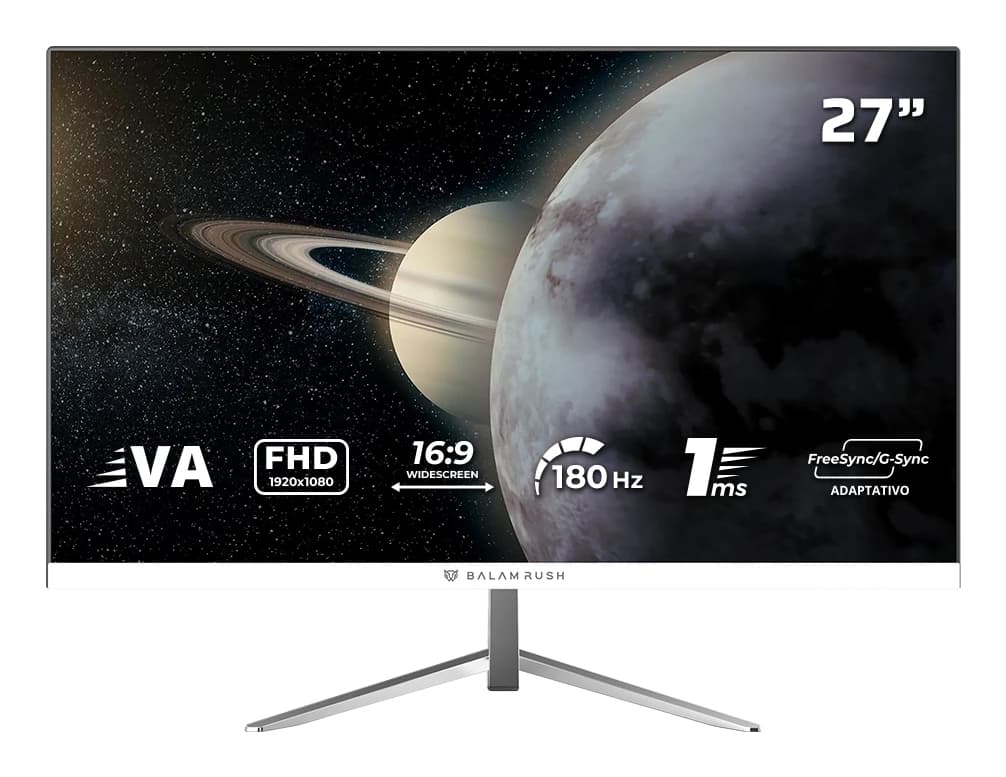 Balam Rush Monitor Gaming plano 27 Pulgadas 180hz: TITÁN MTG27Y Balam Rush FreeSync/G-Sync Adaptativo