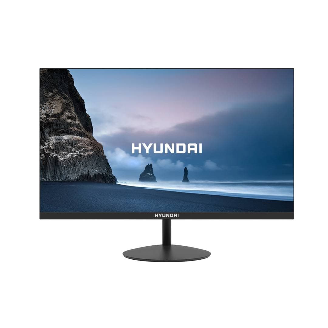 HYUNDAI Monitor LED, HYUNDAI 21.45 Pulgadas HT21FOMBK02 Resolución 1920x1080 Full HD, Montaje Vesa, Incluye cable HDMI, Negro