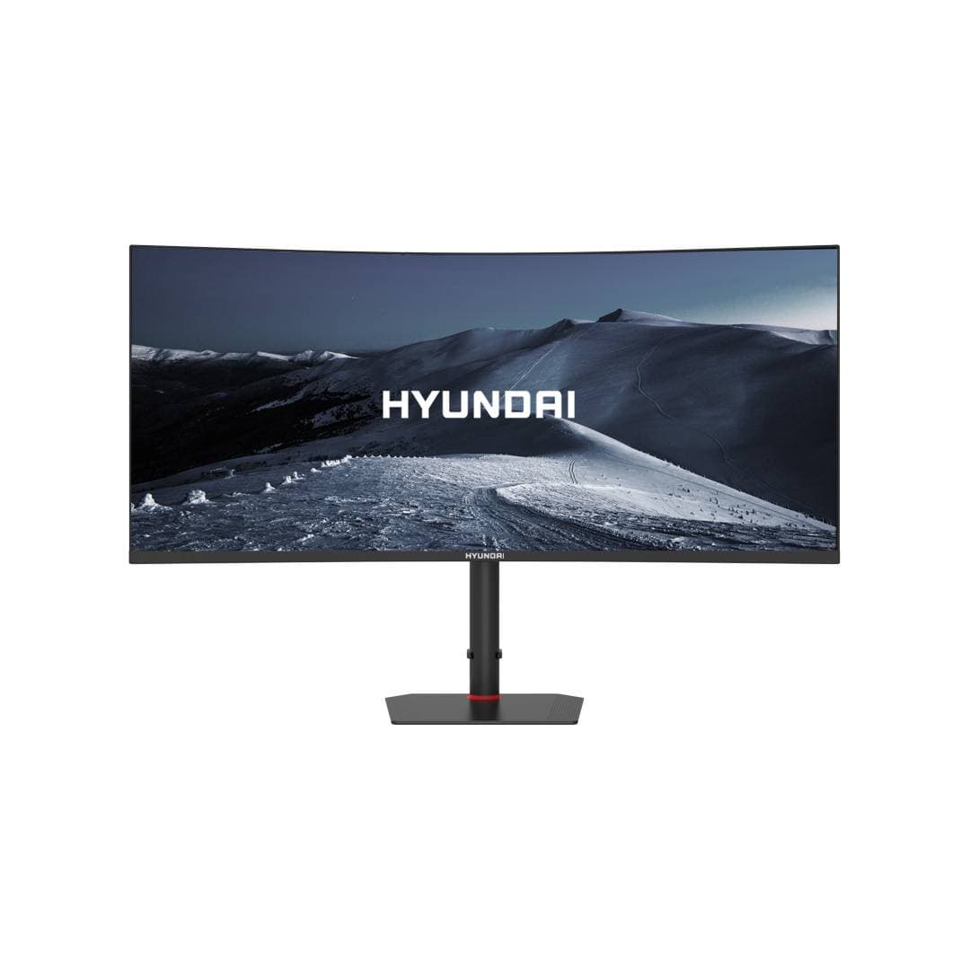 HYUNDAI Monitor Gaming, Curvo, LED, HYUNDAI 34 Pulgadas HT34CGMBK01, Resolucion 3440x1440, 180Hz Negro
