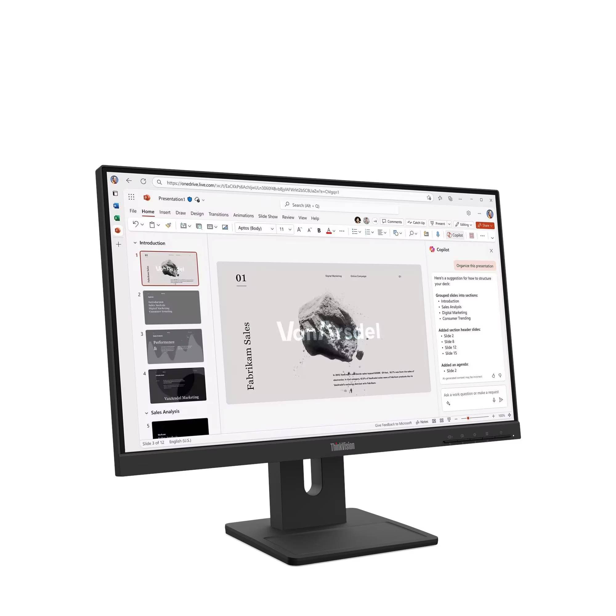 LENOVO Monitor Lenovo ThinkVision E22-40, Panel IPS de 21,5 pulgadas,1x HDMI 1.4,1x DP 1.2, 1x VGA, Garantía 3 años con fabricante.