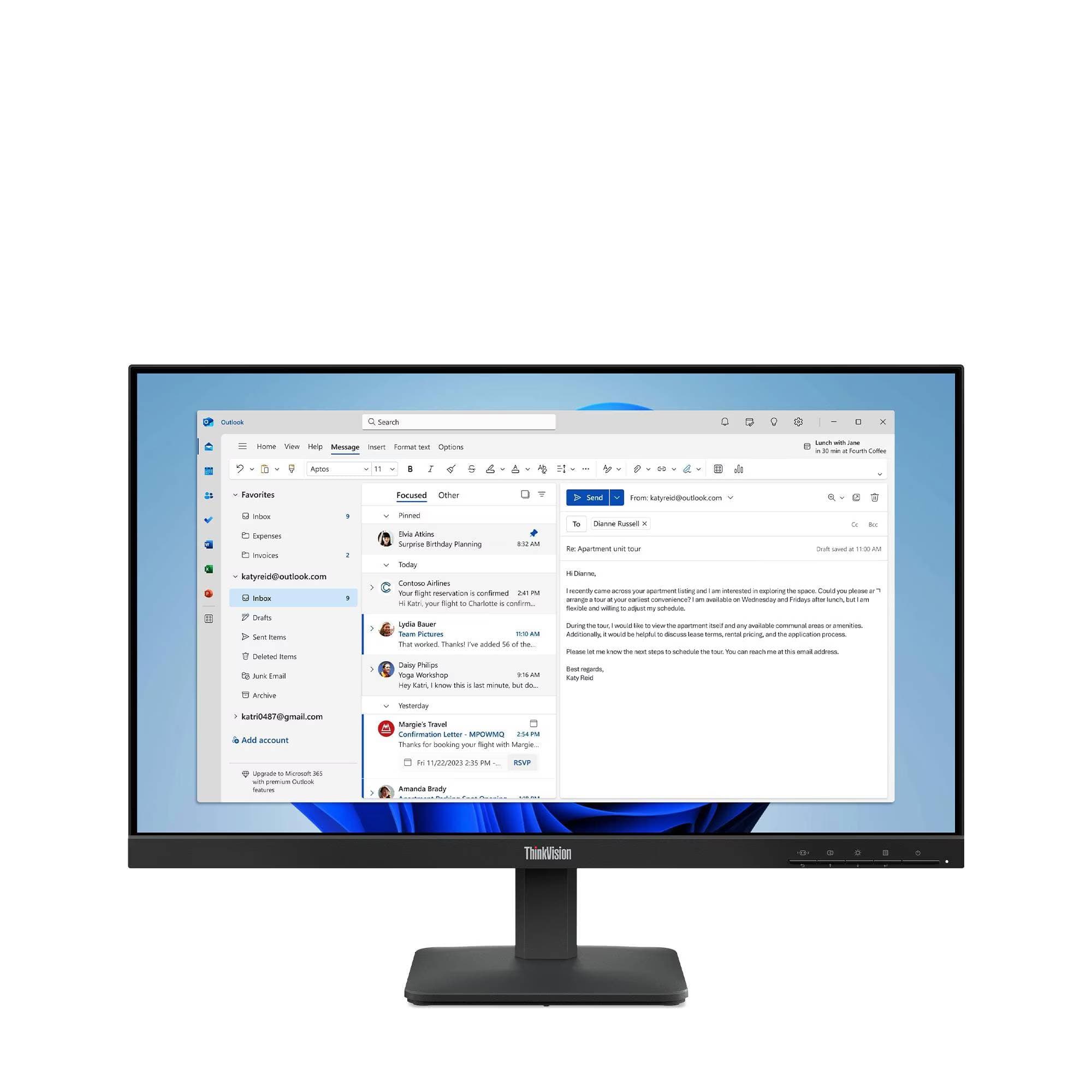 LENOVO Monitor Lenovo ThinkVision S24-4e