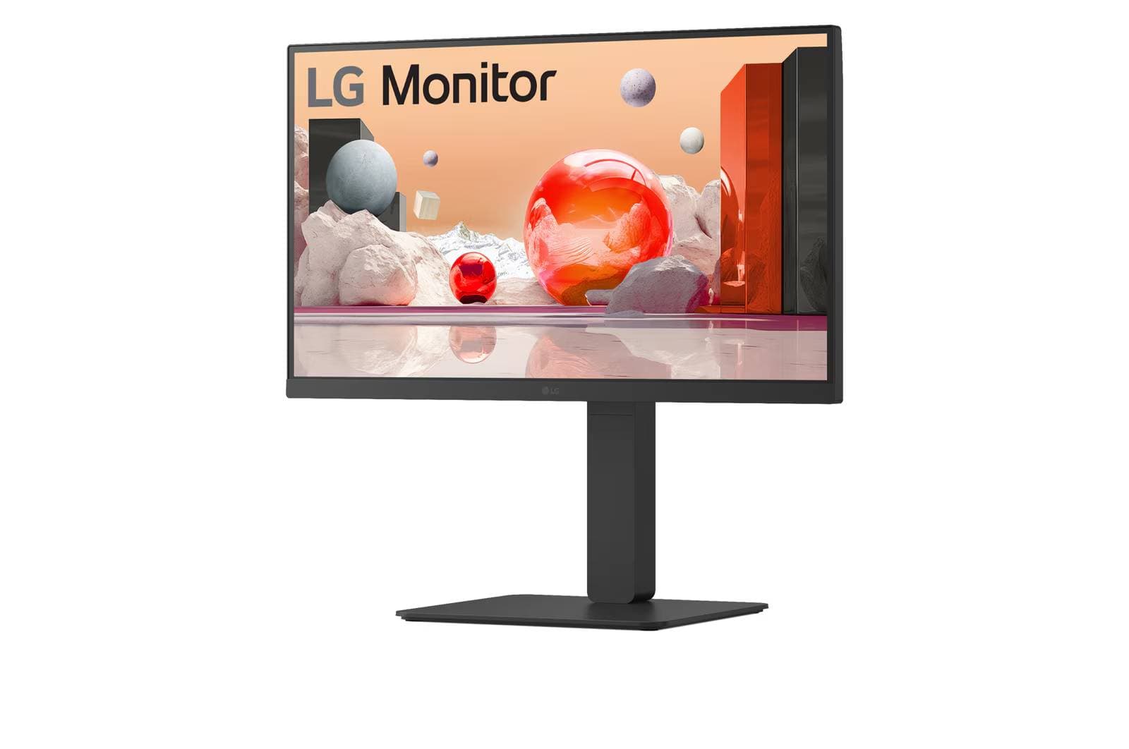 LG Monitor Full HD IPS de 24 Pulgadas con USB Tipo-C, RJ45, altavoces,100 Hz, soporte ajustable y multipuertos