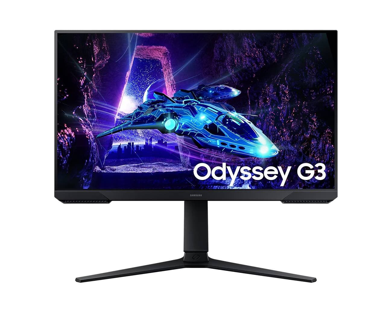 SAMSUNG Monitor Samsung Gaming Odyssey G3, 24 pulgadas, FHD, Panel Flat, con pantalla giratoria, color negro, 180Hz, 1ms