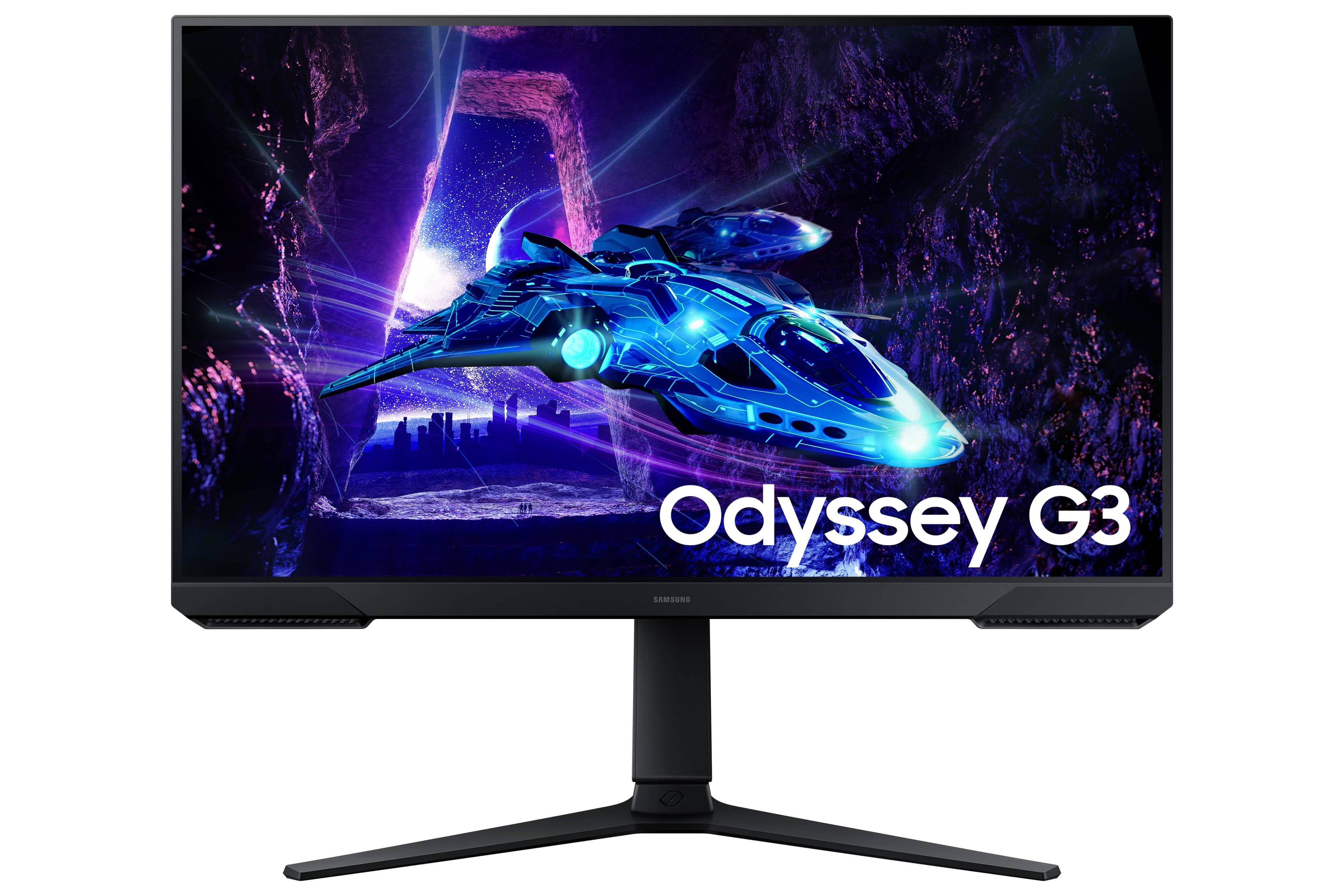SAMSUNG Monitor Samsung Gamer 27 pulgadas, Odyssey G3, FHD, Flat, 180Hz, 5ms, color negro, LS27DG300ELXZX