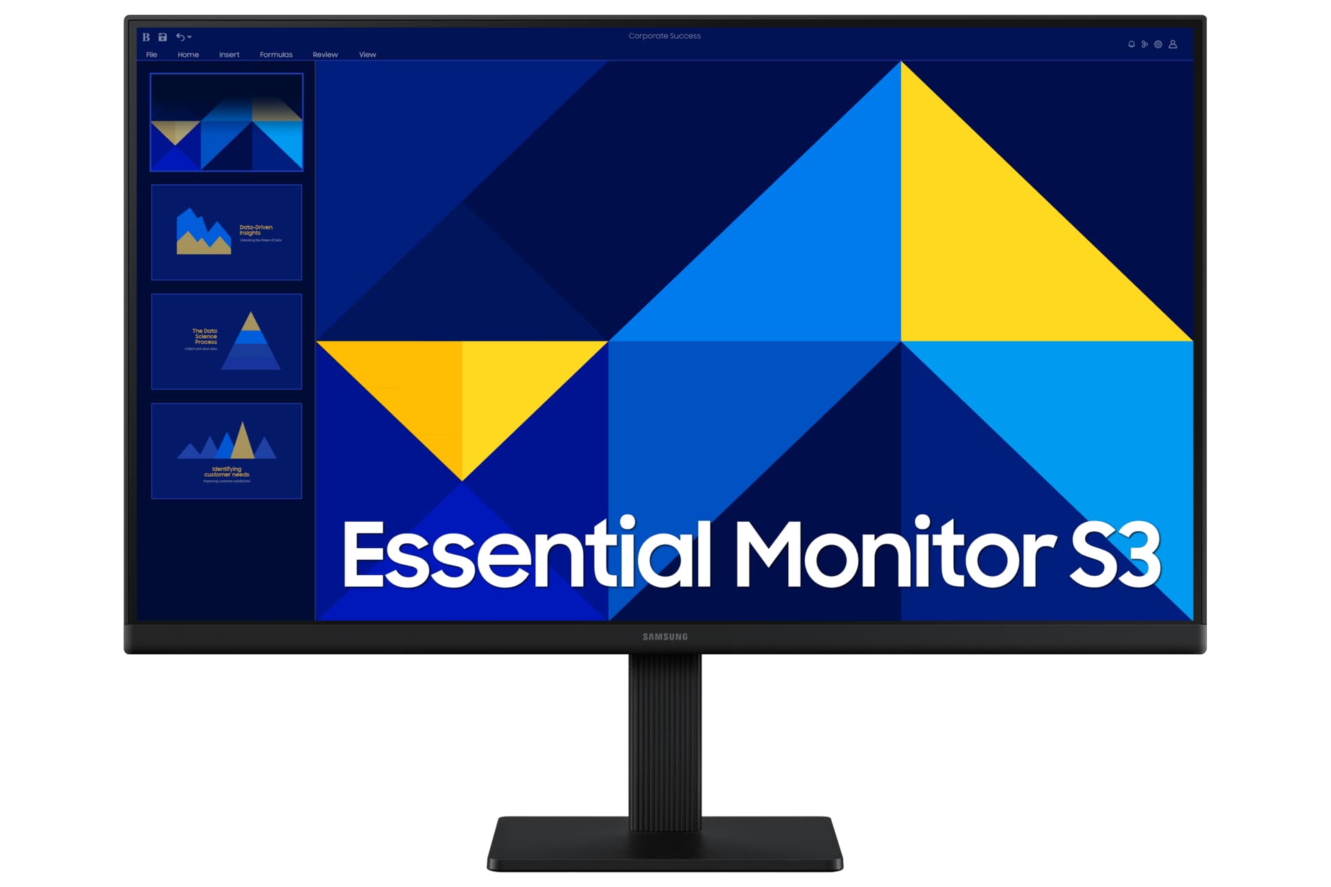 SAMSUNG Monitor Samsung Essential S3, S30GD, 24 Pulgadas, IPS, FHD, FLAT, 100Hz, 5ms, LS24D300GALXZX
