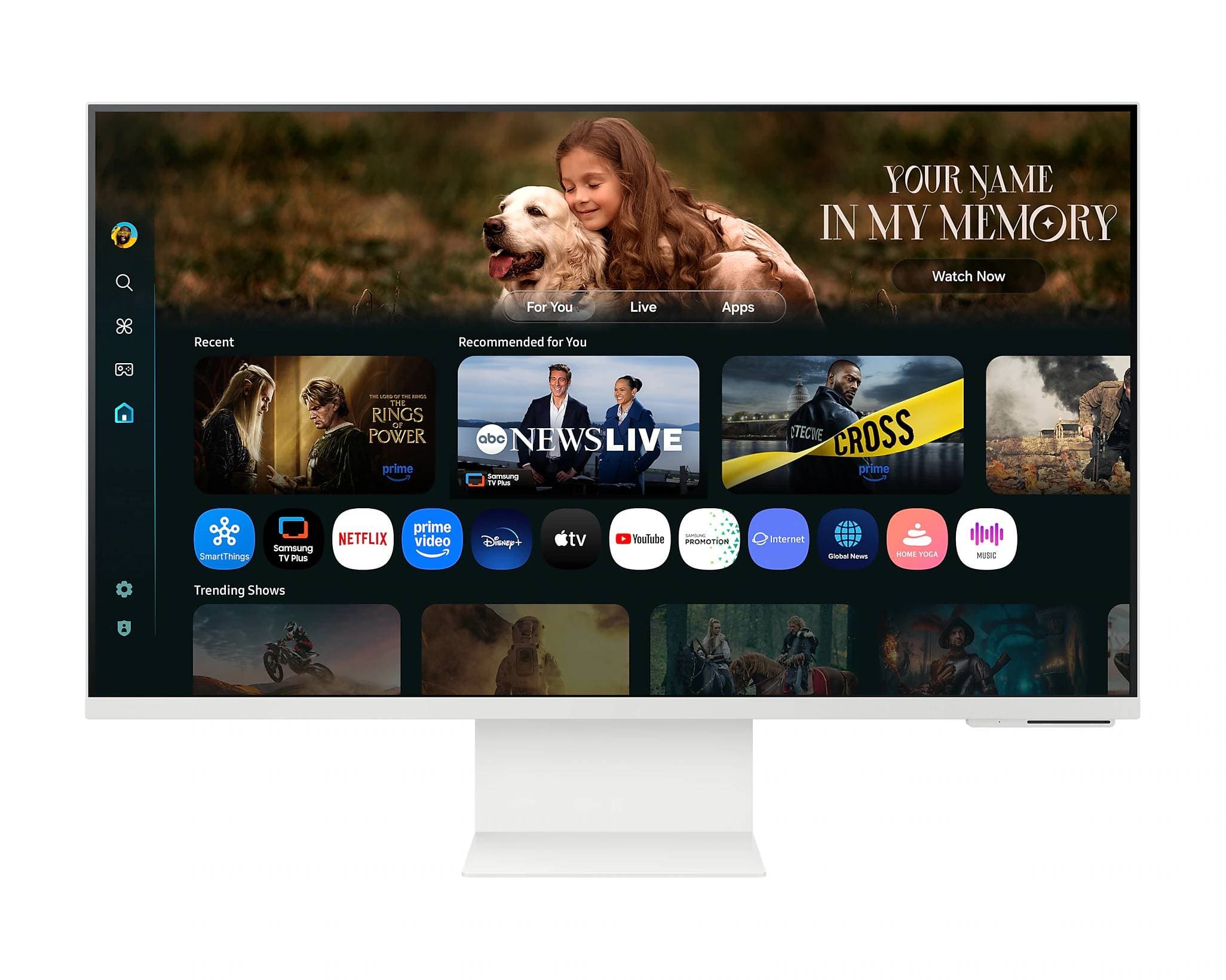 SAMSUNG MONITOR SAMSUNG SMART M8, M80F, 32 PULGADAS, 4K-UHD, Flat, 60Hz, 4MS, LS32FM801ULXZX