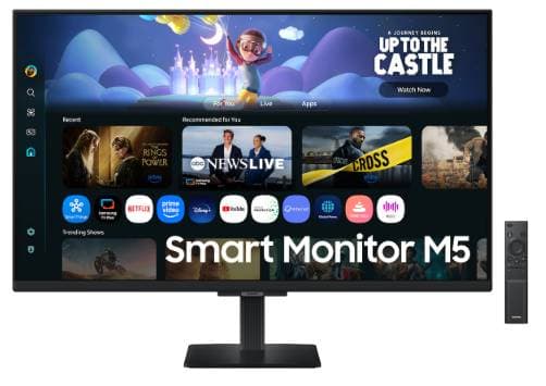 SAMSUNG Smart Monitor 32 pulgadas M5, M50F, 60Hz, Resolución FHD (1,920 x 1,080); SmartTV, Sistema operativo: Tizen