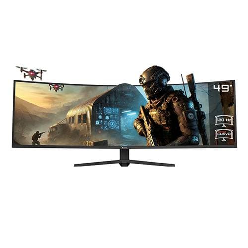 Xzeal Monitor Xzeal 49 Xzeal XZ4090 Panel Curvo VA 5K 120Hz 4ms 2xDP + 2xHDMI Negro