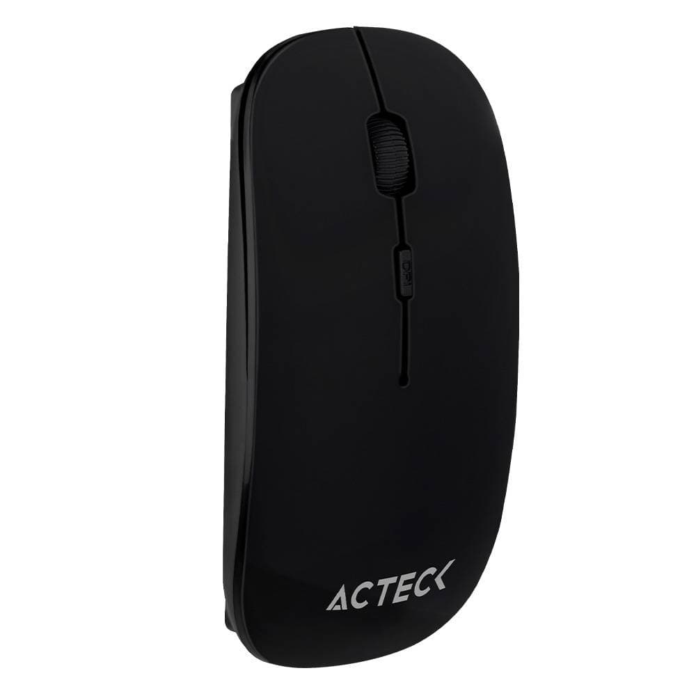 ACTECK Mouse ACTECK Inalámbrico 2.4 GHZ 1600 DPI 3 LVLS WINDOWS-LINUX-MAC OS SLIM Negro OPTIMIZE MI240