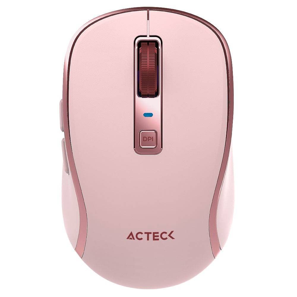 ACTECK Mouse Inalambrico 2.4hz Optimize Trip Pro MI580 Advanced Series Conexión USB Dongle 2.4ghz, Conexión Bluetooth, 6 Botones + Scroll. Clic Silencioso, DPI: