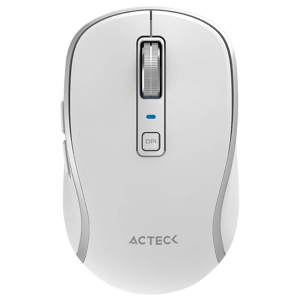 ACTECK Mouse Inalambrico 2.4hz Optimize Trip Pro MI580 Advanced Series Conexión USB Dongle 2.4ghz, Conexión Bluetooth, 6 Botones + Scroll. Clic Silencioso, DPI:
