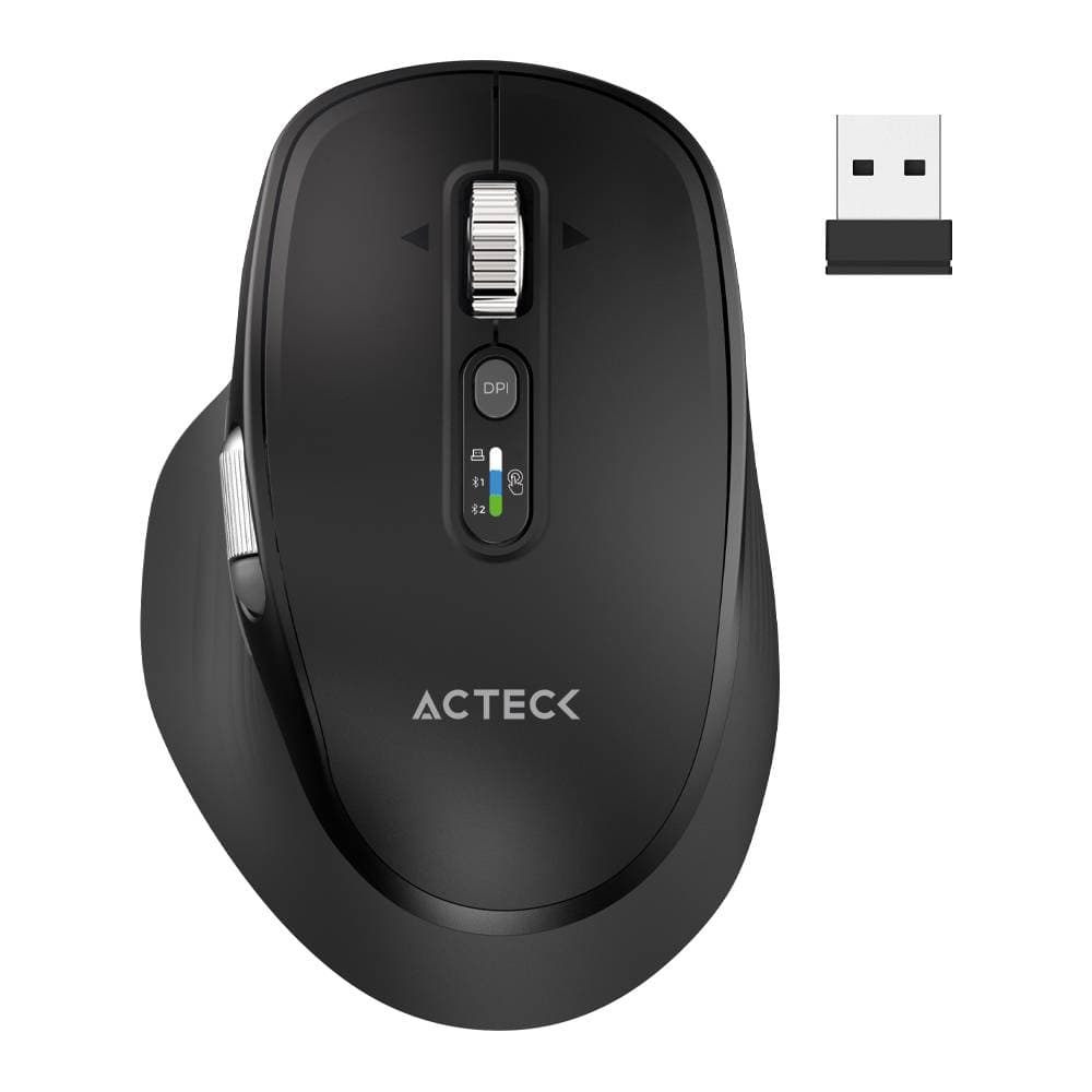 ACTECK Mouse Inalámbrico Multidispositivo VIRTUOS PRO ULTRA MI777 ACTECK Batería recargable 500 mAh