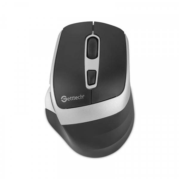 GETTTECH GETTTECH MOUSE INALAMBRICO PARA OFIC 6D, 725F, ILUMINACION RGB CUSTOM, 7200 DPI, 5 BOTONES 1 SCROLL, CONECTIVIDAD DUAL, NEGRO PLATA GGM-STDBW-01-SL