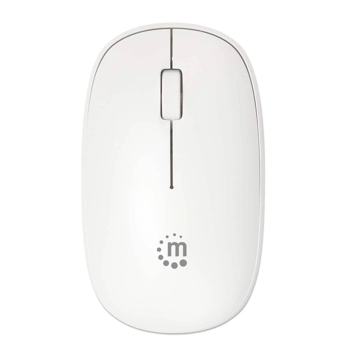 MANHATTAN 190329 Mouse Optico Inalambrico Blanco.