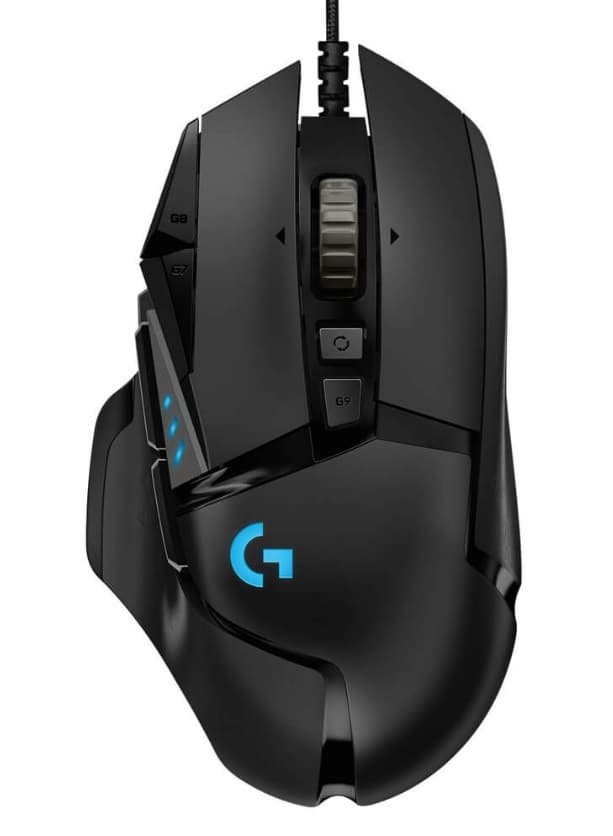 LOGITECH Mouse Alámbrico LOGITECH G502 HERO, Negro, 11, Alámbrico, Óptico, 16000 DPI