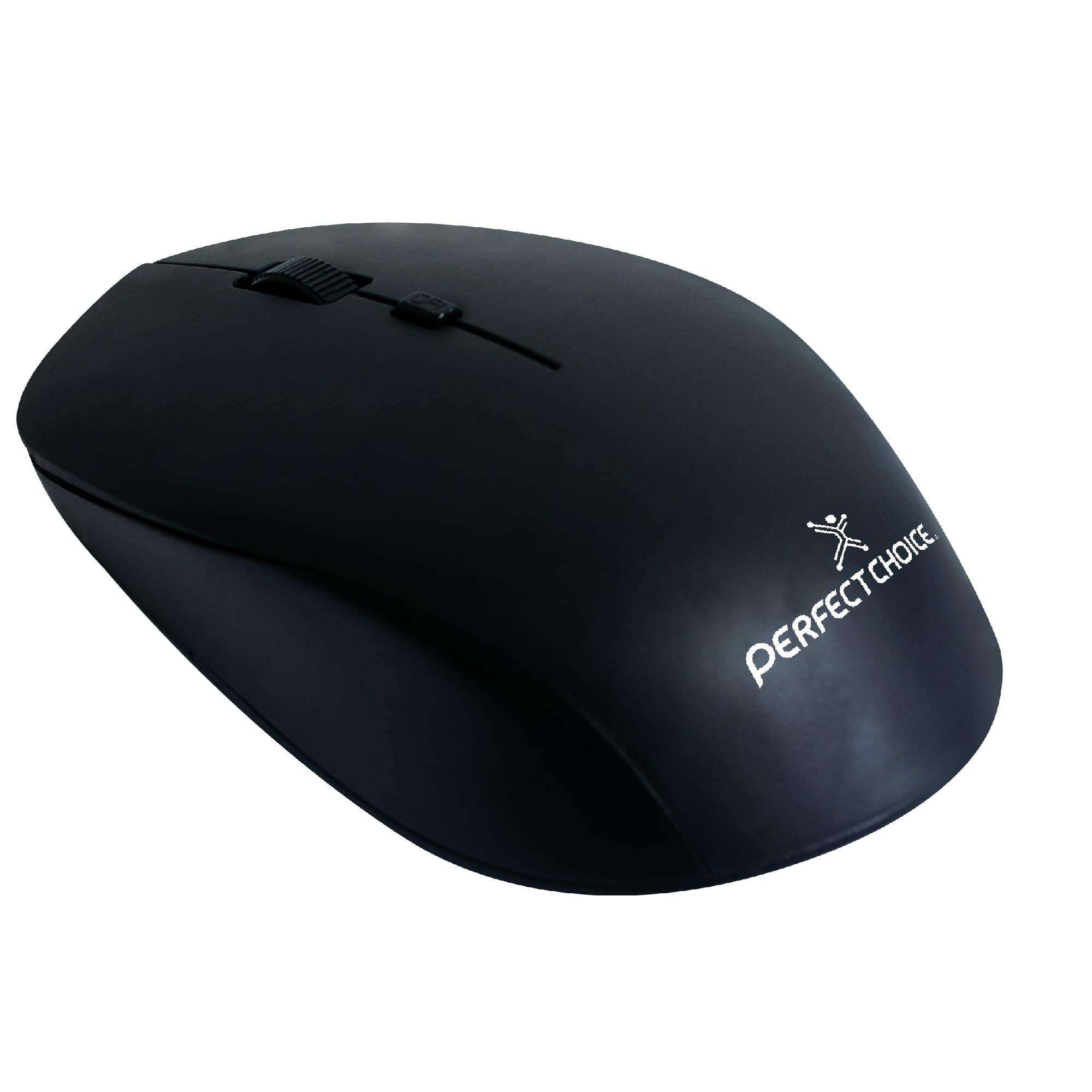 PERFECT CHOICE Mouse Inalámbrico con Sensor Óptico Conector USB 1600 DPI Root Pro Color Negro | PERFECT CHOICE