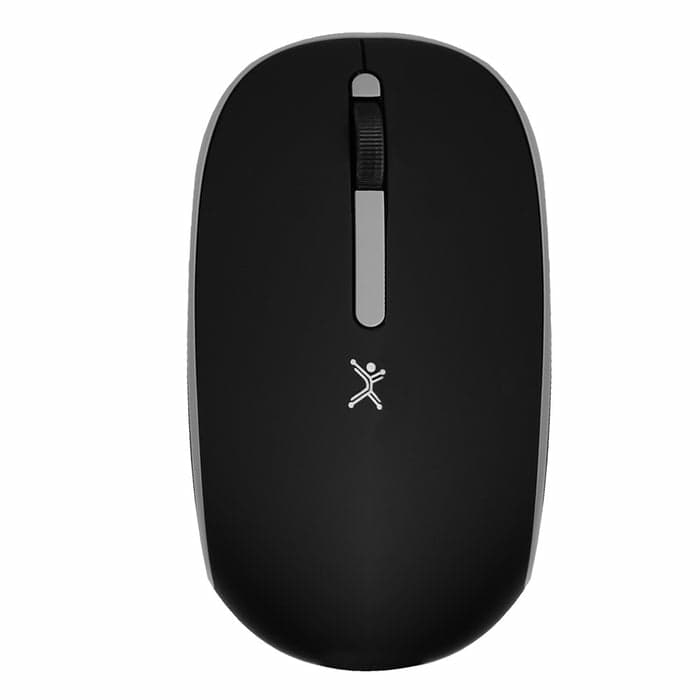 PERFECT CHOICE Mouse Inalámbrico negro silencioso con receptor doble USB C+USB A PC-045175