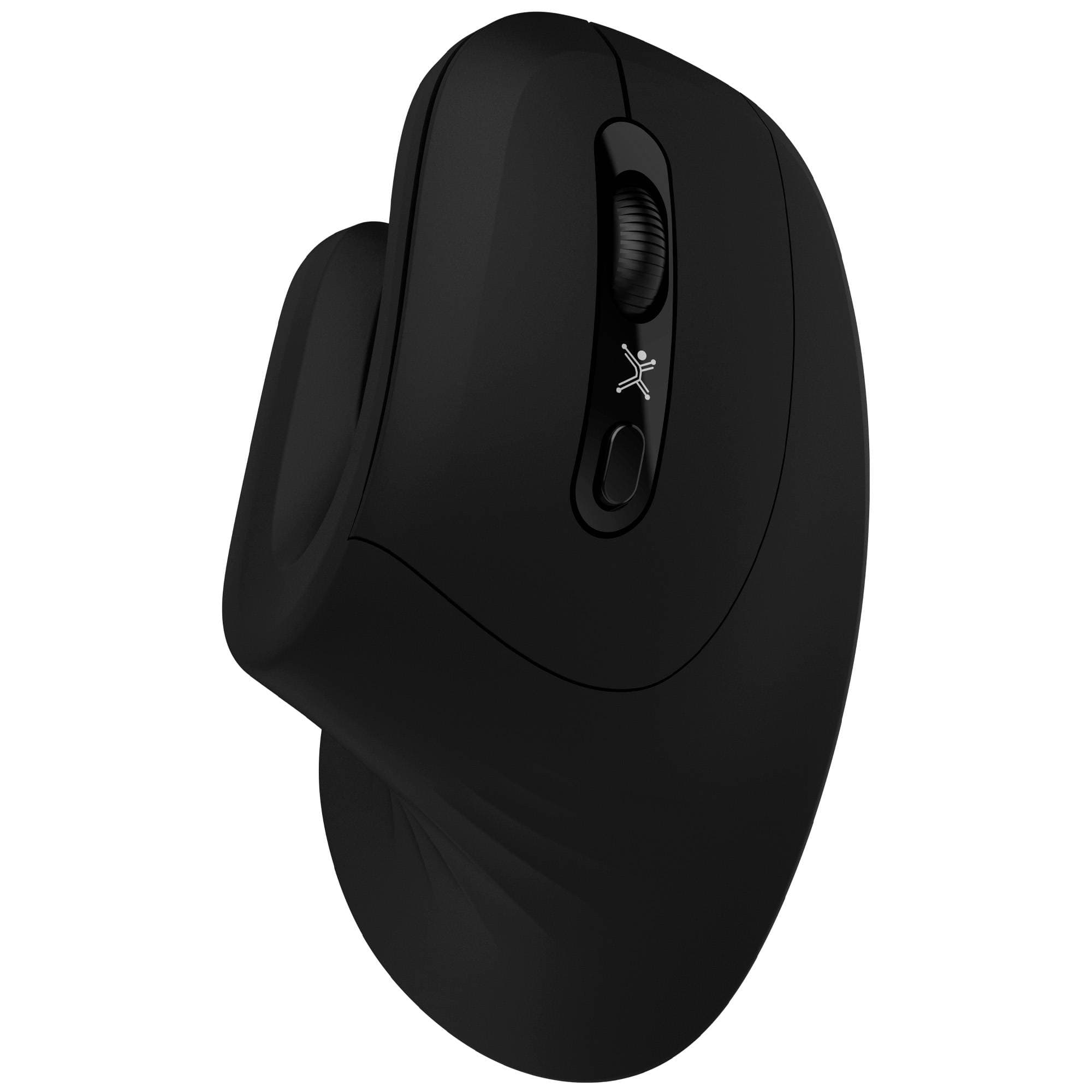 PERFECT CHOICE Mouse Inalámbrico Diseño Vertical Click Silencioso Snouse Color Negro | PERFECT CHOICE