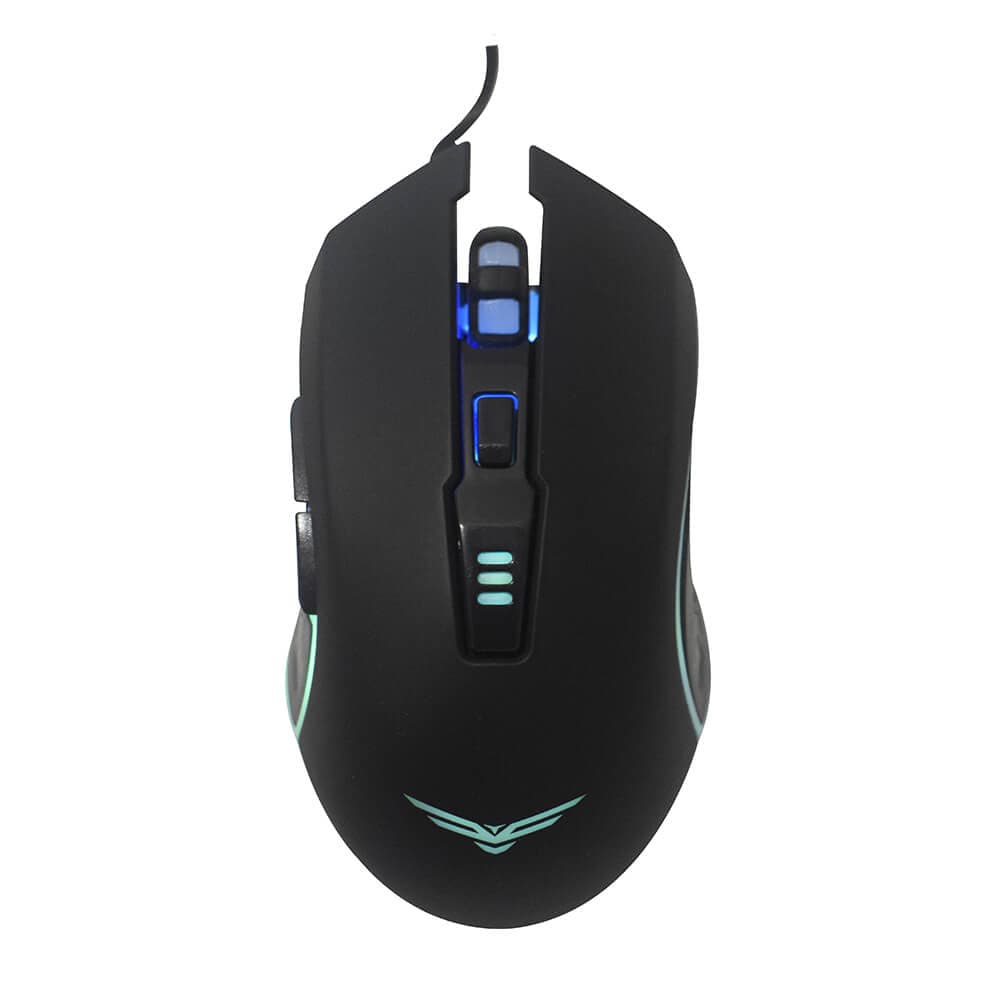 Naceb Gaming Mouse Gamer Horus Naceb Technology NA-0937, Alámbrico, 1000/1600/2400/3200 DPI's, Negro