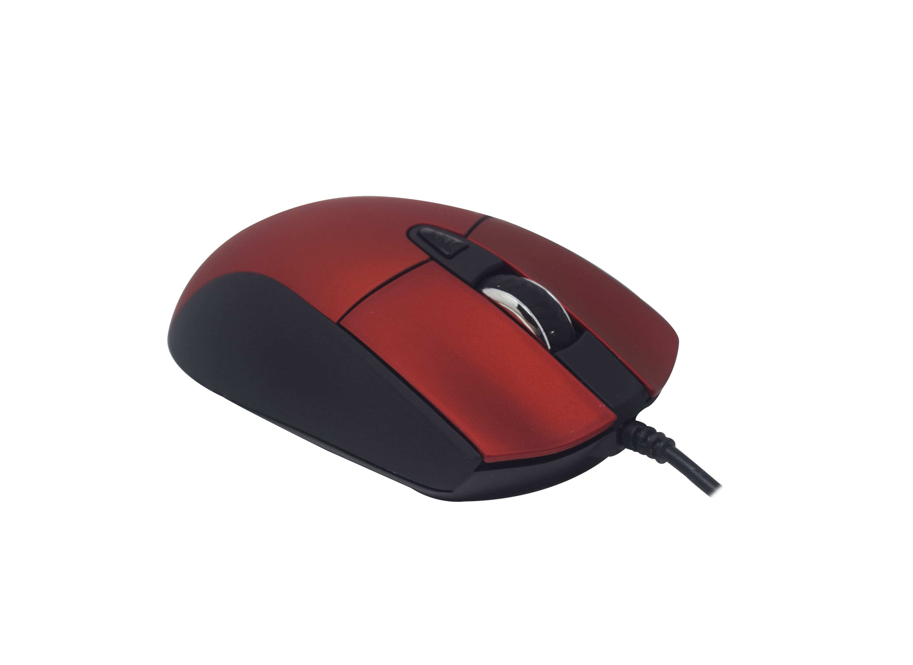 Naceb Technology Mouse Naceb Technology NA-0115R, Rojo, 6 botones, Alámbrico, Óptico, 800 - 2400 DPI