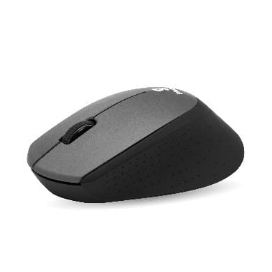 BROBOTIX Mouse inalámbrico, 1000 dpi, Óptico, Negro con Gris, 6000786 BROBOTIX