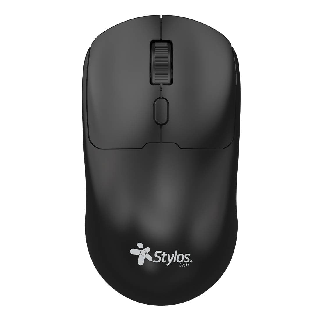 Stylos Mouse Inalámbrico Recargable Stylos STPMOI7B 1,600 Dpi 3 Niveles 4 Botones Conexión USB Nano 2.4Ghz Negro