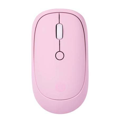 TECHZONE Mouse Inálambrico TechZone terminado rubber silencioso color rosa