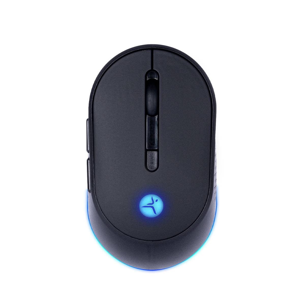 TECHZONE Mouse THUNDER Inalámbrico recargable, bluetooth, DPI:1200,2400, 3200, TECHZONE TZACMOI24 Cambio de luz RGB y navegación