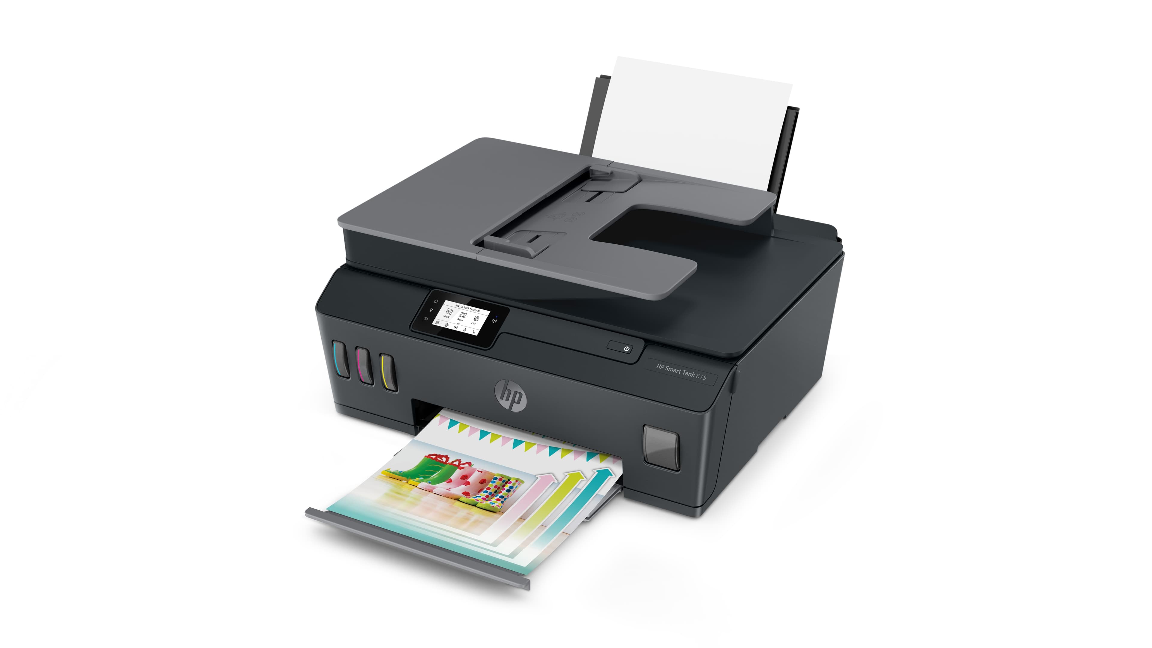 HP Impresora Multifunción HP Smart Tank 615 Inalámbrica Y0F71A - Inyección de tinta, 1000 Páginas por mes, 10 ppm, 1200 x 1200 DPI, 256 MB