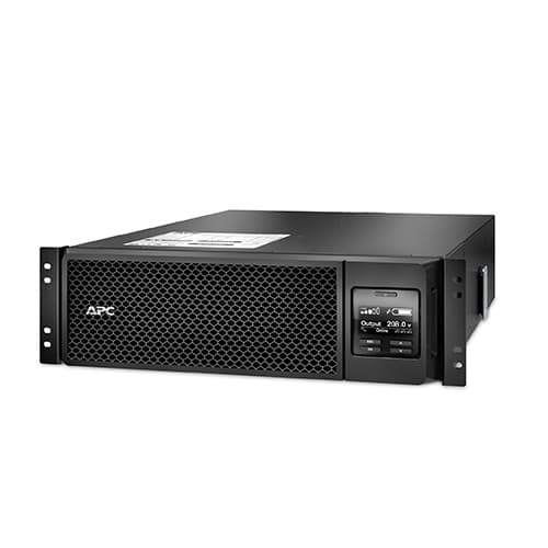 APC No Break capacidad 5000vas, 4800 watts, 208v, APC SRT5KRMXLT, 5000 VA, 4250 W, 1,50 h, Negro, Industrial y Oficina