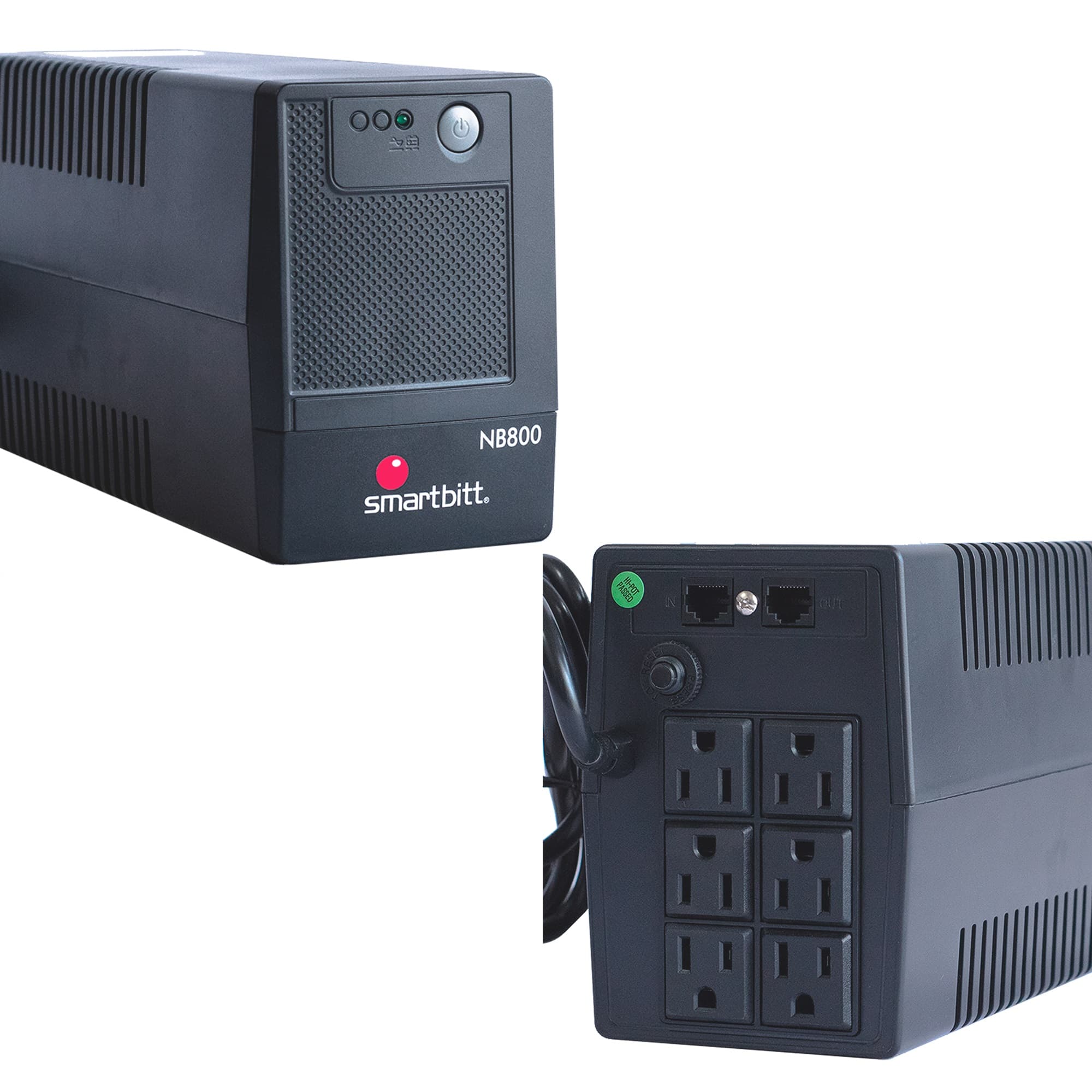 SMARTBITT No-Break SMARTBITT SBNB800, 800 VA, 400 W, Negro