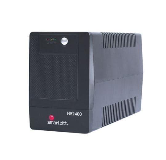 SMARTBITT No Break SMARTBITT SBNB2400, 2400 VA, 1200 W, Negro, Hogar y Oficina