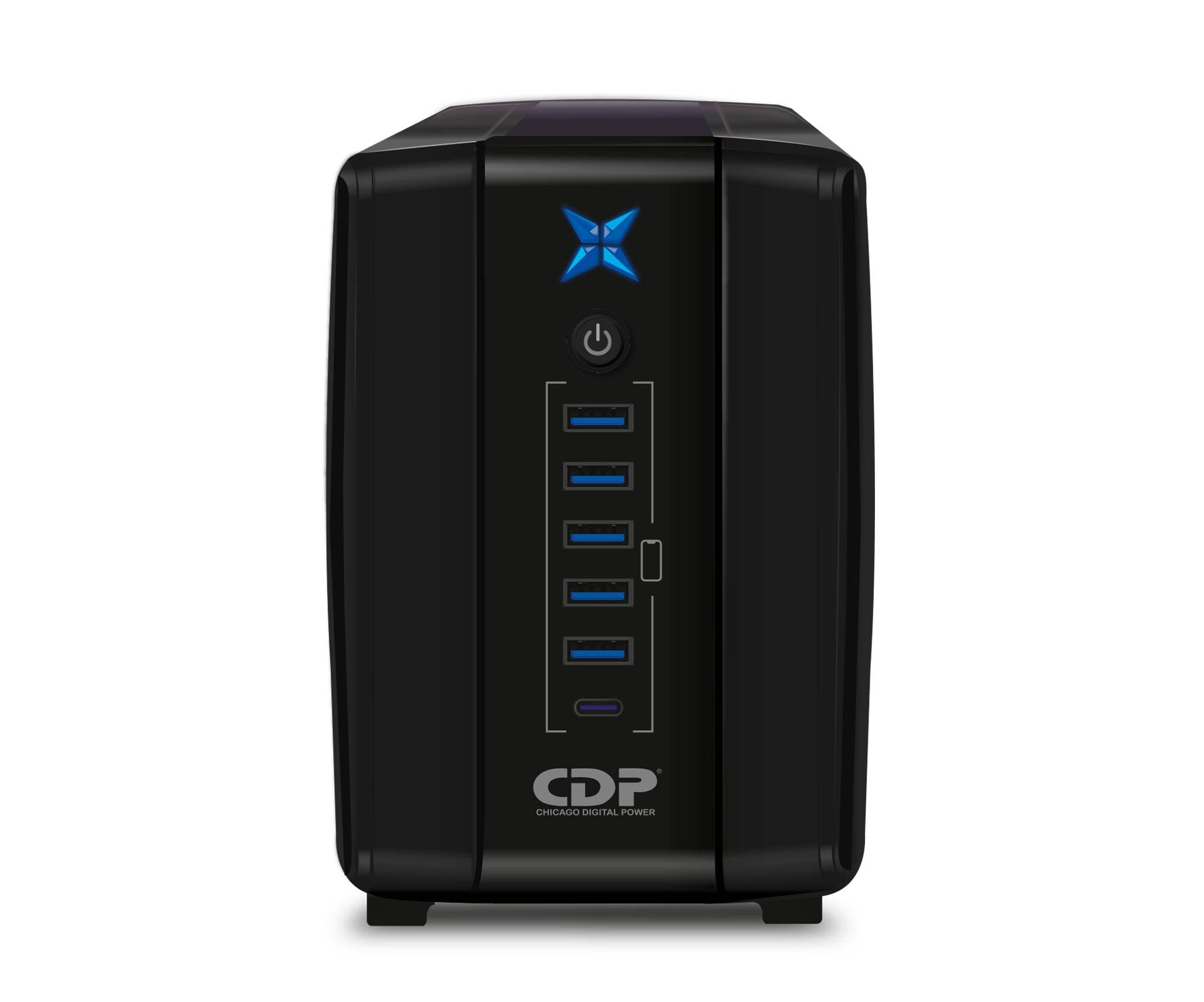CDP No-Break CDP R-UPR508 500VA/250W UPS Interactiva AVR 8 Salidas, 300 Julios, 120 Vac