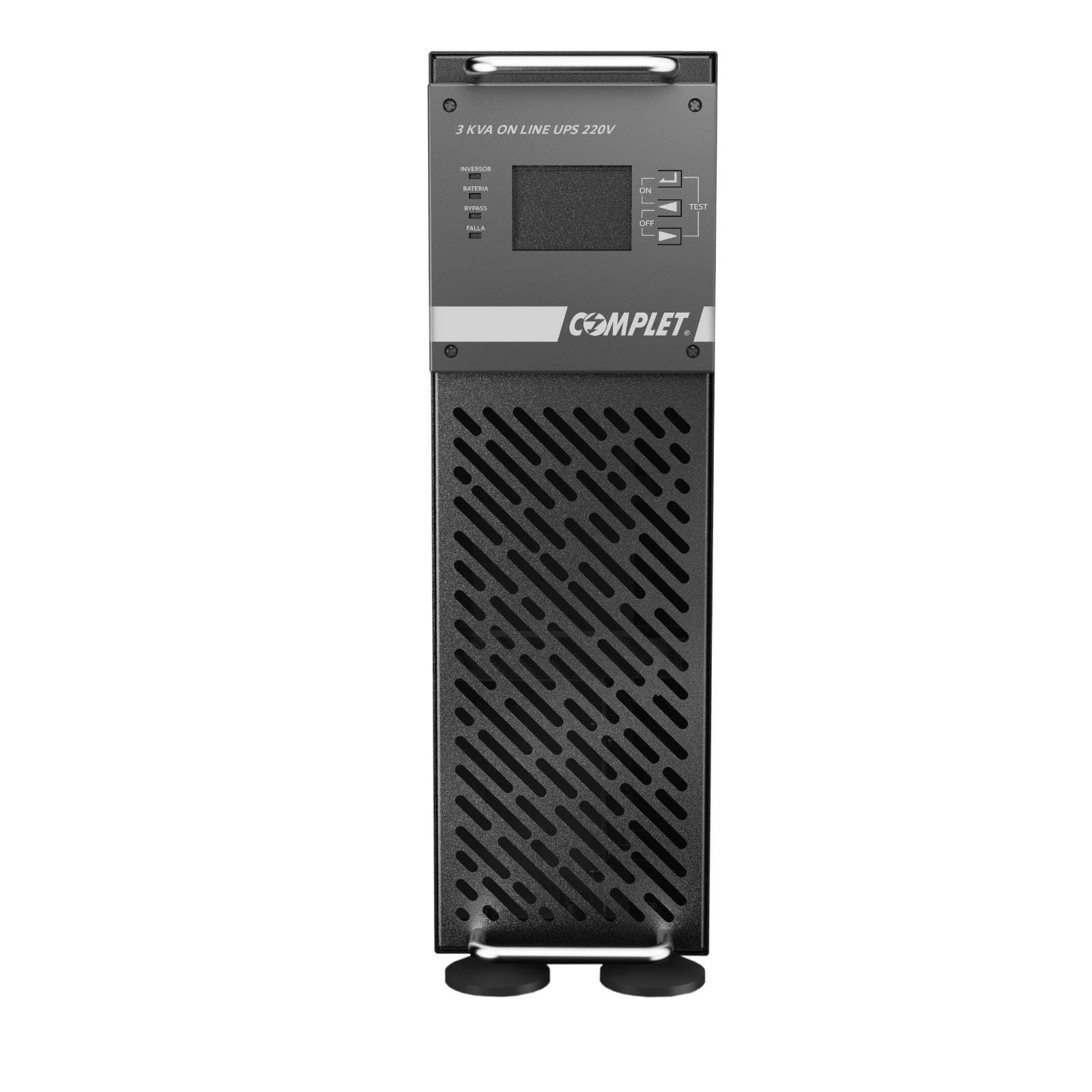 COMPLET UPS 3000VA/3000W Modelo 3KT220M On line Senoidal Doble Conversión Alta Frecuencia Signal. Gabinete Torre/Rack. 220V Entrada/Salida.Garantía 24 Meses
